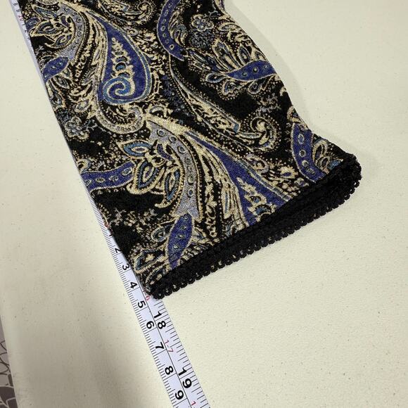 Vtg East 5th Top Size XL Paisley Babydoll Y2K Boho Career Fairy Whimsigoth Indie - Picture 8 of 11